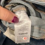 We The Free Free People Pull On Lightwash Double Ditch Slit Skinny Boot Cut Jeans Large Photo 4