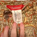 Cartonnier Paisley Pants in Orange and Brown Size 12 Photo 2