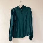 Jason Wu J Twist Neck Blouse in Evergreen Medium Photo 2