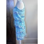 Lilly Pulitzer Womens Dress Size XS Blue Sleeveless High Tide Cori Beach Photo 4