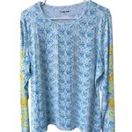 Lands End woman’s size XL outdoors beach boating top Blue Photo 0