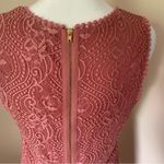 Francesca's Francesca’s Rose Pink Lace A-Line V-Neck Dress Size Large NEW Photo 7