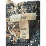 Joie  Baltic Print Blue Floral Smocked Neck Sleeveless Top XL NWT MSRP$198 Photo 4