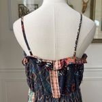 Suki So Juliet Hi Low Kasbah Print Tiered Ruffle Bandana Patchwork Boho Dress $3 Red Size L Photo 8