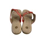 Dress Barn Women's Orange Scaled Thong Sandals Photo 2