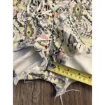 Billabong Lite Hearted Denim Geometric Tribal Lace Front Tie Cutoff Shorts Sz 28 Photo 5