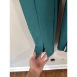 ZARA  Womens Studio Split Leg Cigarette Pants Metallic Green Size S Photo 4