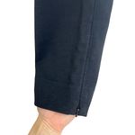 St. John  Skinny Leg Black Stretch Zip Hem Knit Pants 10 Photo 4