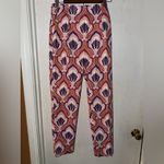 ZARA  Women’s Floral Patterned pleated zip front pants - Pink and Purple size 6 Photo 3