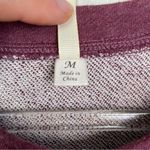 Miami  Heathered Maroon Sweatshirt Tunic with Opaque Jewels on Chest Size M Photo 2