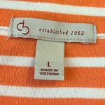 Dress Barn Women’s Tee Shirt Scoop Neck Short Sleeve Cotton Stripe Size Large Photo 6