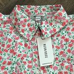 NEW Neon Rose oversized dad shirt in‎ pink ditsy floral Size XSmall Cottagecore Photo 2