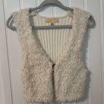 Urban Outfitters  cream faux fur sweater vest Photo 0