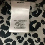 Apt. 9 Leopard Print‎ Black/Silver Top w/front twist Sz XS Photo 3