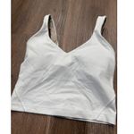Lululemon  White Align Tank Top Athletic Cropped Activewear Casual Layering Photo 1