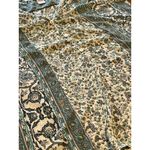 Soft Surroundings  Top Women Size‎ Medium Pullover Tunic Henley Floral Roll Tab Photo 2