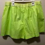 Good American NWT Good‎ American Poplin Shorts electric lime sz 4/ XL Photo 6