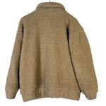 I am gia I.AM.GIA Teddy Sherpa Zip Jacket Size XS Caramel Brown Oversized Cozy Streetwear Photo 4