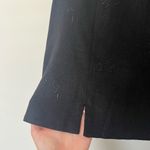 Dress Barn black linen embroidered tank top Photo 4