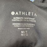 Athleta ‎ Women's Ultimate Crop Pants Wide Leg Drawstring Pockets Black Size MT Photo 3