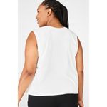 Fabletics  White Muscle Tank Top Size 3X Cotton Photo 1