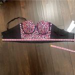 Charmian Rhinestone Bustier Crop Top Corset NWT Pink Size XXL Photo 10
