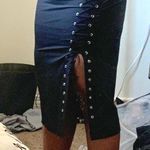 Black Lace Up Skirt Photo 1