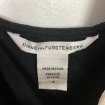 Diane Von Furstenberg  Gianna Ruffle Sleeveless Tank Top White Blue Size 4 Photo 8