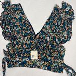 Free People top size floral deep v-neck Small (b9) Photo 0