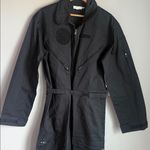 Good American NEW  Cotton Long Sleeve Flight Suit In Black Photo 8