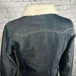Old Navy Sherpa Lined Jean Denim Trucker Jacket Y2K Vintage Warm Women Sz M NWOT Photo 5