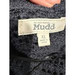 Mudd Y2K Navy Blue Crochet Knit Open Front Long Cardigan Sweater Women's XL Photo 7