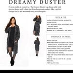 Agnes & Dora  Dreamy Duster Red Long Cardigan Sweater Large NWOT Photo 6