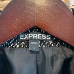 EXPRESS Heavyweight Black & White Tweed Zipper Pocket Blazer Jacket, 4 Photo 2