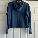 Caution to the Wind 🍊 dark acid wash blue hoodie🍊 Photo 2