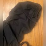 ZARA Off-the-Shoulder Puff Sleeve Criss Cross Self Tie Crop Top in Black Medium Photo 5