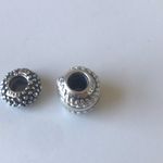 Pandora 925 Sterling Silver Charm Bundle, Baseball and Textured Charm Photo 4