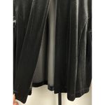 Chico's Chico’s Women's Black Velvet Rhinestone Button Cocktail Party Vintage Sweater M Photo 6