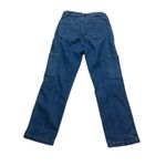 And Now This dark Wash Straight Wise Leg Cargo Utility Jeans 28 Blue Photo 2