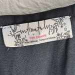 Free People  All My Love Wrap Shine Mini Dress In Black Satin XS Photo 5