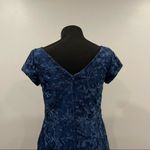 La Femme 27842 Blue Floral Lace Gown 8 Photo 3