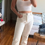 ZARA  Cream Denim Pants Photo 0