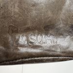 49 Square Miles Pouch Brown Genuine Leather Clutch Wallet Coin Purse Fold Over Photo 3