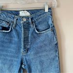 Free People  | Blue Button Fly High Waisted Skinny Jeans Sz 24 Photo 1