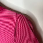 American Eagle Y2K  Pink Stripe Eagle Polo Shirt Sz Medium Photo 6