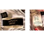 Niptuck Swim Bikini Top Size 6 Black White Striped Swimsuit Beach Cruise… Photo 9