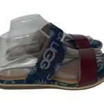 UGG  Australia Womens Amalia Denim Logo Double Band Slide Sandals Size 7 Photo 0