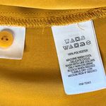Jones New York  Mustard Yellow Crepe Tunic Blouse SMALL Corpcore City Girl Preppy Photo 8