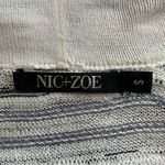 Nic+Zoe Shaded Stripes Drape Open Front Cardigan, Sz Small Photo 9