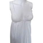 Taryn Rose 1970s Taryn Alexander med long white nightie delicate lace V-neckline Photo 2